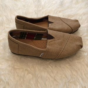 TOMS Womens Classic Burlap shoes